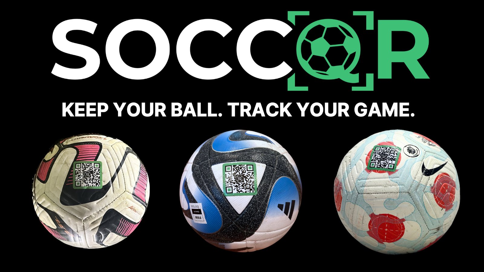 SoccQR Soccer Ball QR Code Tags | Lost & Found Labels for Soccer Balls, thumbnail 2