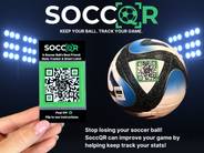 SoccQR Soccer Ball QR Code Tags | Lost & Found Labels for Soccer Balls