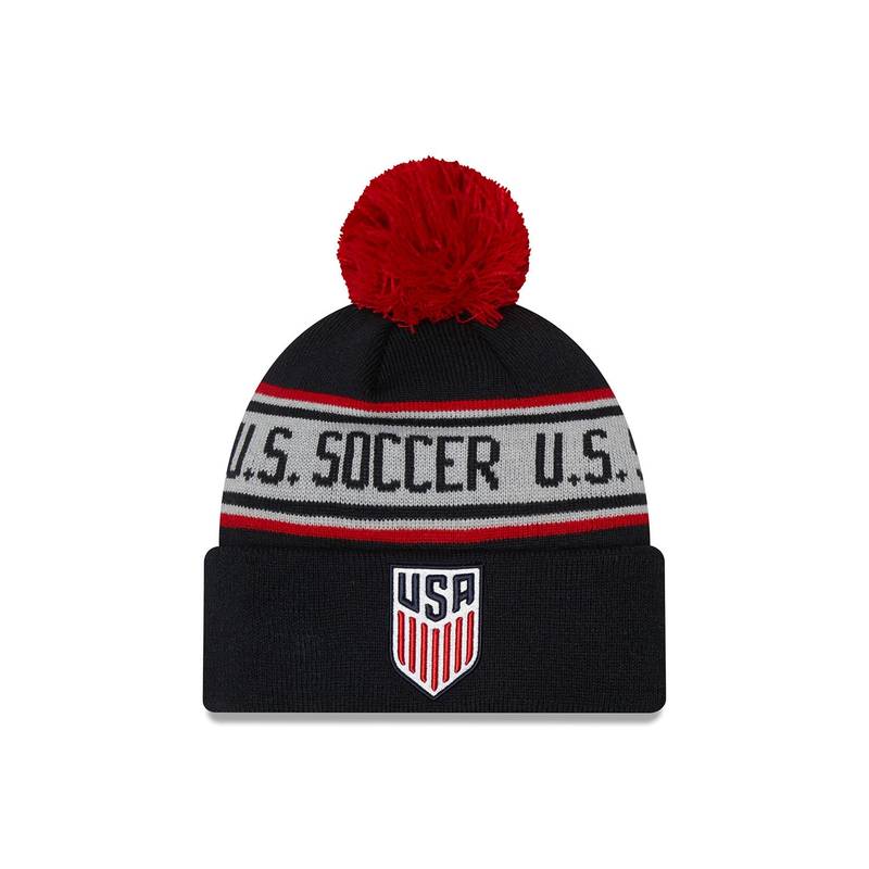Men's USMNT Knit Repeat Pom Beanie