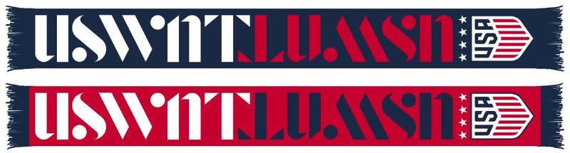 RUFFNECK Official USWNT Soccer Scarf, Right Side Up